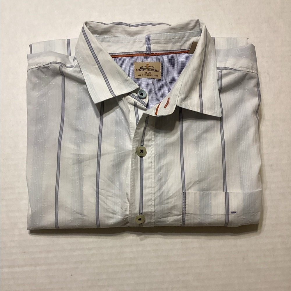 Tommy Bahama Island Crafted Long Sleeve Men’s Dress Shirt Size Large